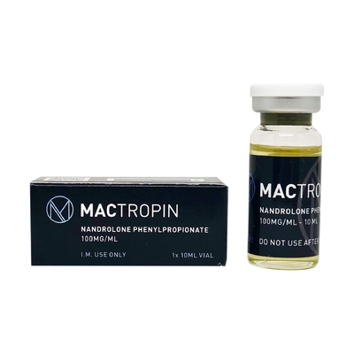 Mactropin Pvc Czarne etykiety na leki Na 10 ml szklaną fiolkę z pudełkami