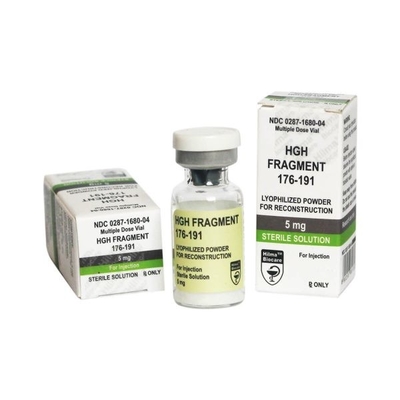Alternatywny fragment HG przeciw starzeniu się hormonu wzrostu 176-191 z etykietami i pudełkami