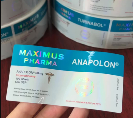 Maximus Pharma 10 ml Etykiety na fiolki i pudełka na undecylenian boldenonu USP 250 mg / ml