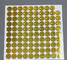 Gold Anti - Fake Security Hologram Sticker Dostosowany rozmiar w kształcie