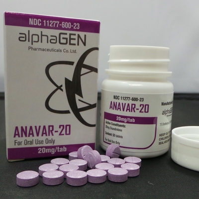 Alphagen Pharma Oral Ananvar 20 mg Etykiety i pudełka do pakowania fiolek
