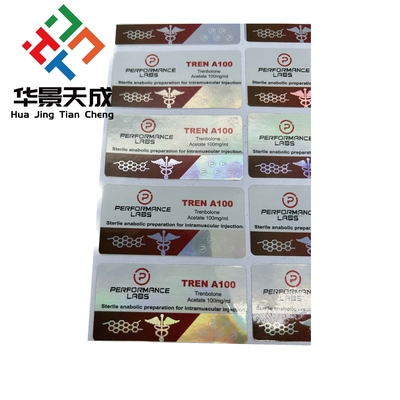 Etykiety fiol Tren Ace 10 ml Etykiety fiol testowych do wstrzykiwań