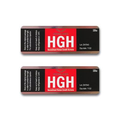 HG Hormone Hologram 10 ml fiolka Szklane etykiety na fiolki