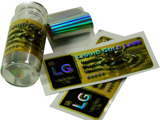 Etykiety na fiolki Liquid Gold Lab Laser 10 ml Na fiolkę