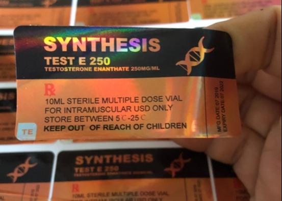 Synteza Test anaboliczny Enanthate 250 mg 10 ml Etykiety na fiolki