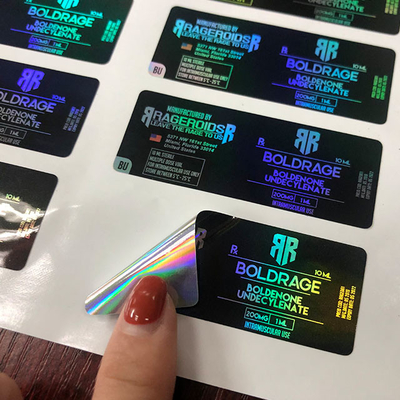 Syntezy Hologram 10 ml Fiolki Etykiety Glossy Finish Self Adhesive