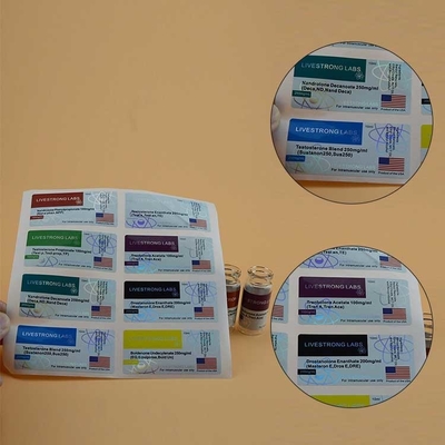 NANO LAB PHARMA Etykiety na małe butelki Drukowanie etykiet na fiolki 10 ml