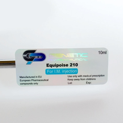 RX 10 ml Etykiety fiolki Srebrna folia metalizująca naklejka Drukowanie z bezpłatną usługą projektowania