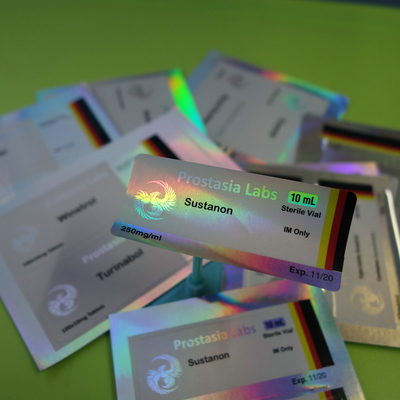 Etikety na fiolkach o pojemności 10 ml PET Film laserowy do leków