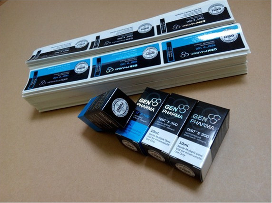 /Wodoszczelna etykieta na fiolce 10 ml /Gen Pharma Design /Do szklanych butelek /Hologramy