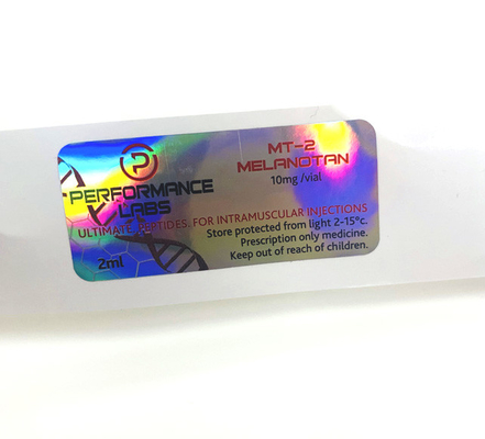 Cyp 250 mg Nalepka klejąca, Holograficzna etykieta drukowana na zamówienie Etykiety na fiolki 10 ml