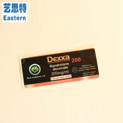 Deca 250 mg Wstrzykiwacze leków Szklane fiolki Etykiety 25x60mm Laser Hologram Materiał