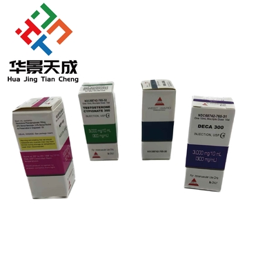 300 g Opakowania papierowe Farmaceutyczne Fiolki Szklane Pudełka kulturystyka Drukowanie etykiet 10 ml Pudełka