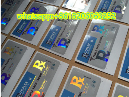 Testosteron Enanthate Do wstrzykiwań Anaboliczne fiolki 10 ml Etykiety Papier/ PET/ Materiał PVC
