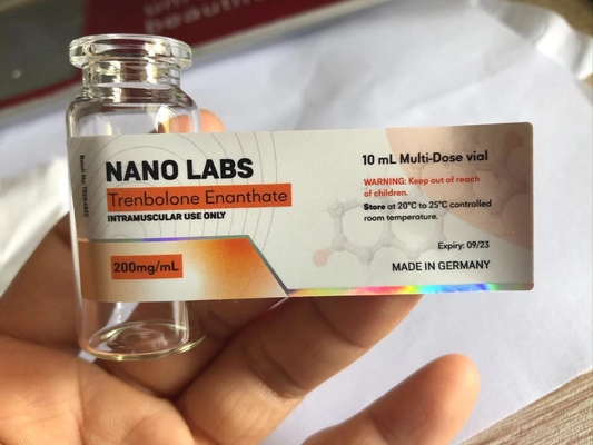 Silne etykiety na fiolkach winylowych 10ml dla testo E Brand Nano Labs z efektem laserów