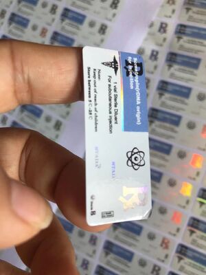 Etikety z peptydami na tirzepatydzie w fiolkach z silnym klejem winylowym o pojemności 2 ml