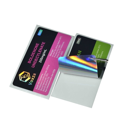 3 ml fiolki Wodoszczelna Etykieta Apteczna Drukowanie na rolce dla 10 ml fiolki sterydów
