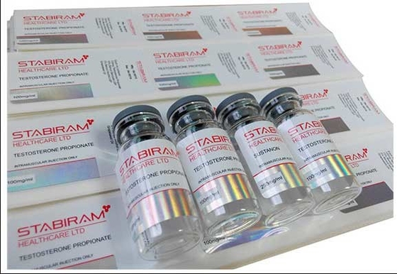 Etikety na fiolkach z silnym klejem winylowym 10 ml dla Tri-Tren 150 mg Leków 10 ml Szkła