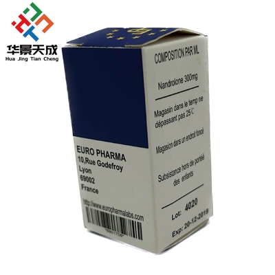Dostosowywalne pudełka na fiolki 10 ml Papier Glossy Finish For Steroid DecaVials
