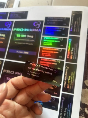 Mounjaro 3 ml butelki z peptydami Etykiety z materiałem hologram laser