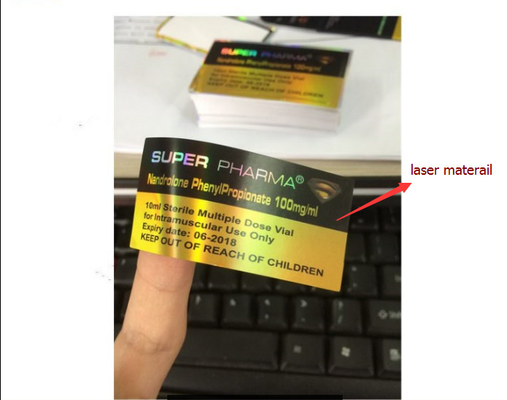 Nowy projekt Hologram Test Cyp 10ml Etykiety fiolki z złotymi liniami etykiet