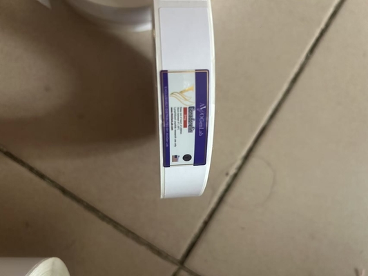 Etykiety 2 ml fiolki dla różnych produktów peptydowych z okrągłym złotem