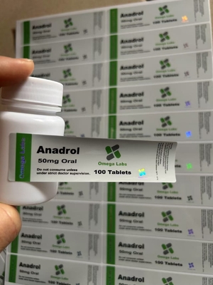 Anadrol Tabletki doustne Etykiety Papier/PET/PVC Materiał do plastikowych butelek 50 mg