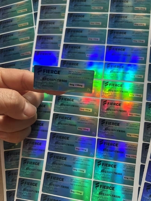 Tirzepatyd 60 mg 2 ml Etykiety na szklanych fiolkach z materiałem laserowym PET hologram