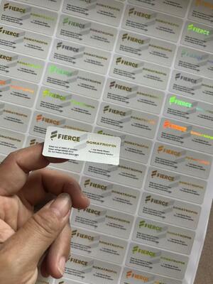 Somatropina 10iu Hg H 3, 7 mg na etykiecie fiolki