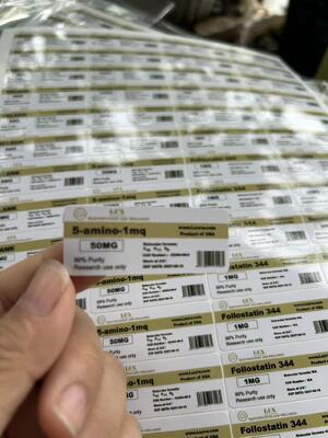 5-amino-1mq 50 mg PVC Materiał 3 ml Fiolka z peptydem Etykiety