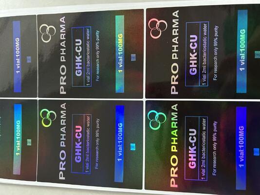 Mots-c 10 mg etykiety z hologramem laserowym PET