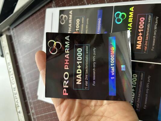 Mots-c 10 mg etykiety z hologramem laserowym PET