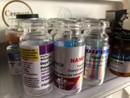 Enanthate 250mg 10ml vial labels Oil Labels Custom Glass Vial Labels with Multiple Printing