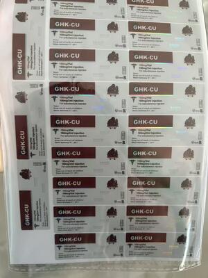 Etykiety na fiolki Glow 70mg 2ml 3ml ze spersonalizowanym projektem