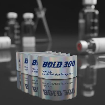 Etykiety na fiolkach 300 10 ml z jaskrawym efektem