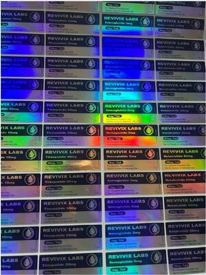 BPC 157 Etykiety fiolki z peptydem 5 mg