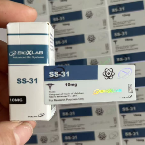 SS-31 Fiolka z peptydem 10 mg Etykiety i pudełka zawierające jedną fiolkę