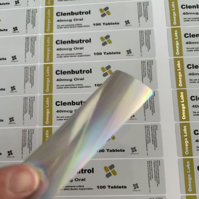 Clenbutrol 40mcg 100 Tablets  Customized Design Pvc Materail Labels