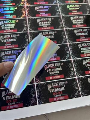 L-GLUTANIKE 5000mg 30 kapsułek etykiety na butelkę plastikową