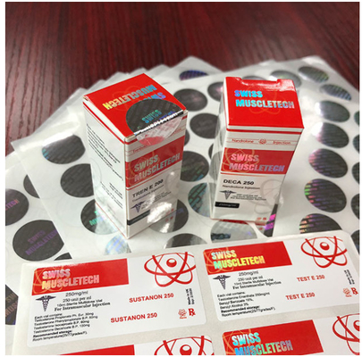 Klej 25x60mm Plastikowa winylowa witamina Prywatna etykieta na opakowanie 10 ml butelki