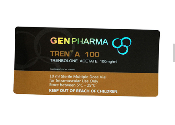 Druk hologramowy 10 ml Niestandardowe etykiety na fiolki Zdejmowane naklejki farmaceutyczne