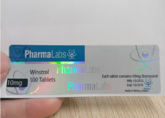 Fiolka na pigułki Etykiety na fiolki Materiał laserowy Kwadratowy kształt na tabletkę 50 Mg