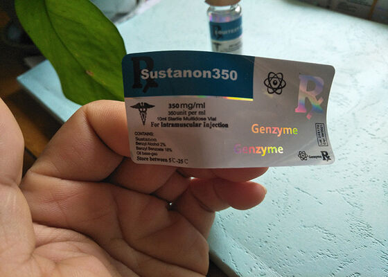 Holograficzne etykiety 10 ml ze szklaną fiolką