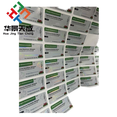 Etykiety białych szklanych fiol do fiol z tworzyw sztucznych