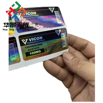 Czerwone i zielone etykiety na fiolkach dla precyzyjnych rozwiązań etykietowania