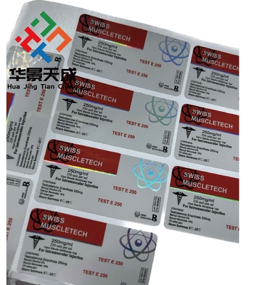 Etykiety na fiolkach ze szkła o grubości 2,5 mil dla pojemników ze szkła