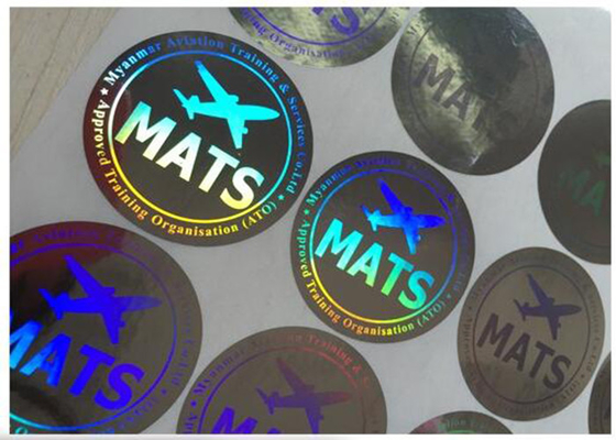 3D okrągłe naklejki z hologramem / naklejki przeciw podróbce z działającymi liczbami