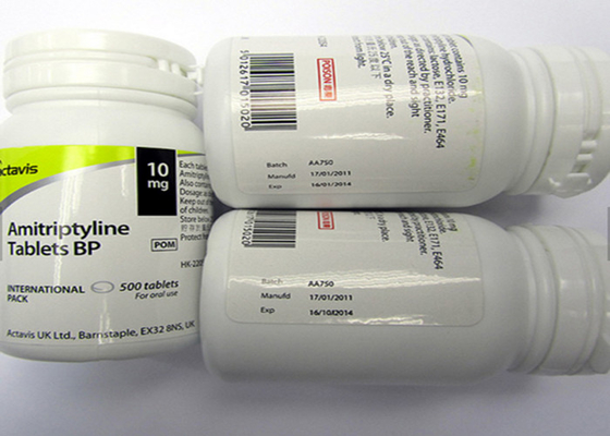 Instrukcja butelki na pigułki Niestandardowe etykiety na fiolki Błyszczące wykończenie z materiałem PET