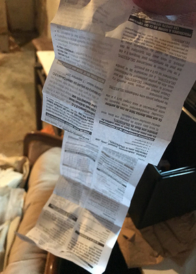 Offsetowa ulotka papierowa Opakowanie Wstaw drukowanie / druk farmaceutyczny Dla 10 ml fiolki