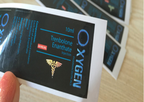 Druk w pełnym kolorze Etykieta na butelkę z lekiem na tlen tren Enanthate 200 mg